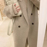 Cotton And Thickening Women's Small Woolen Overcoat
