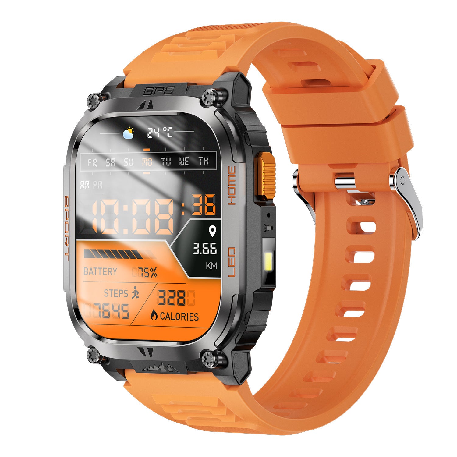 QX18 Smart Bracelet GPS Positioning Sports LED Health Monitoring